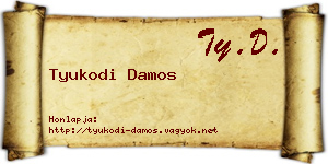 Tyukodi Damos névjegykártya